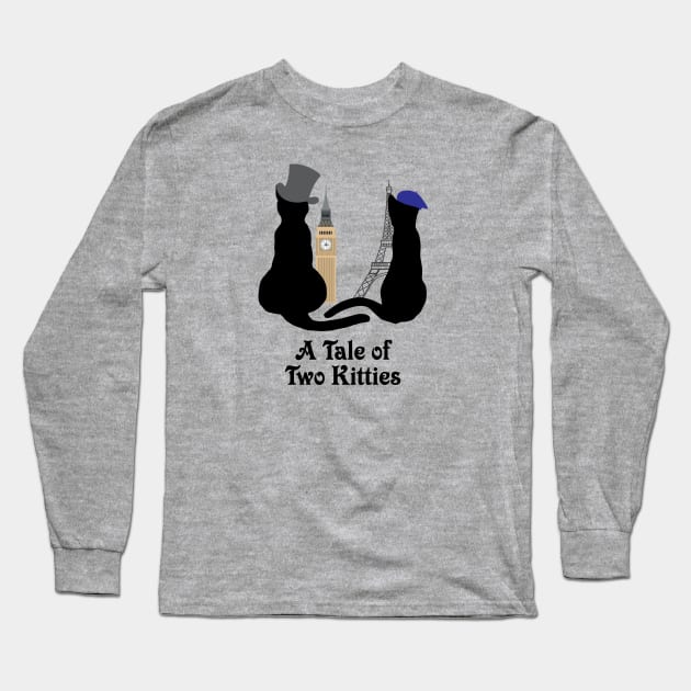 A Tale of Two Kitties Long Sleeve T-Shirt by photokapi